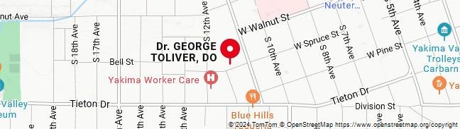 Map of George A Toliver